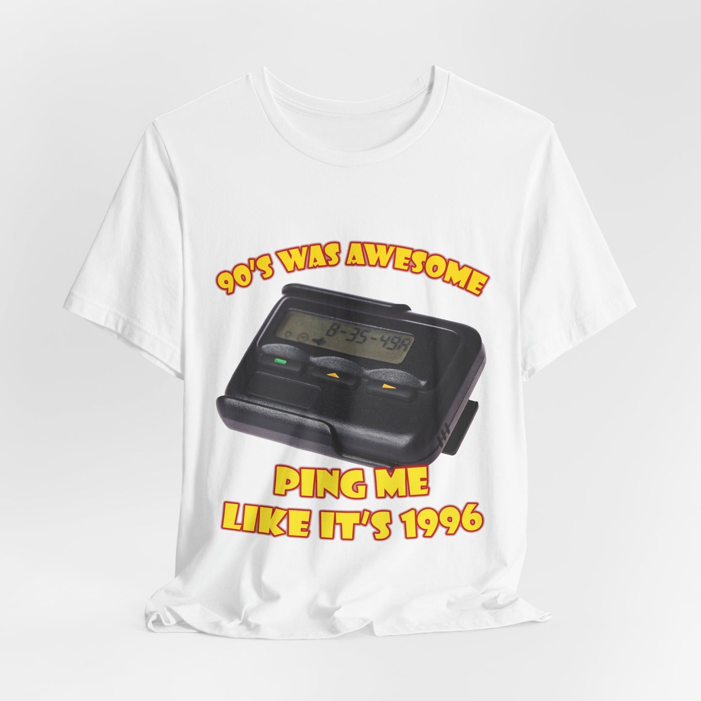 Ping Me Like It's 1996 T-Shirt - Retro Pager Tee