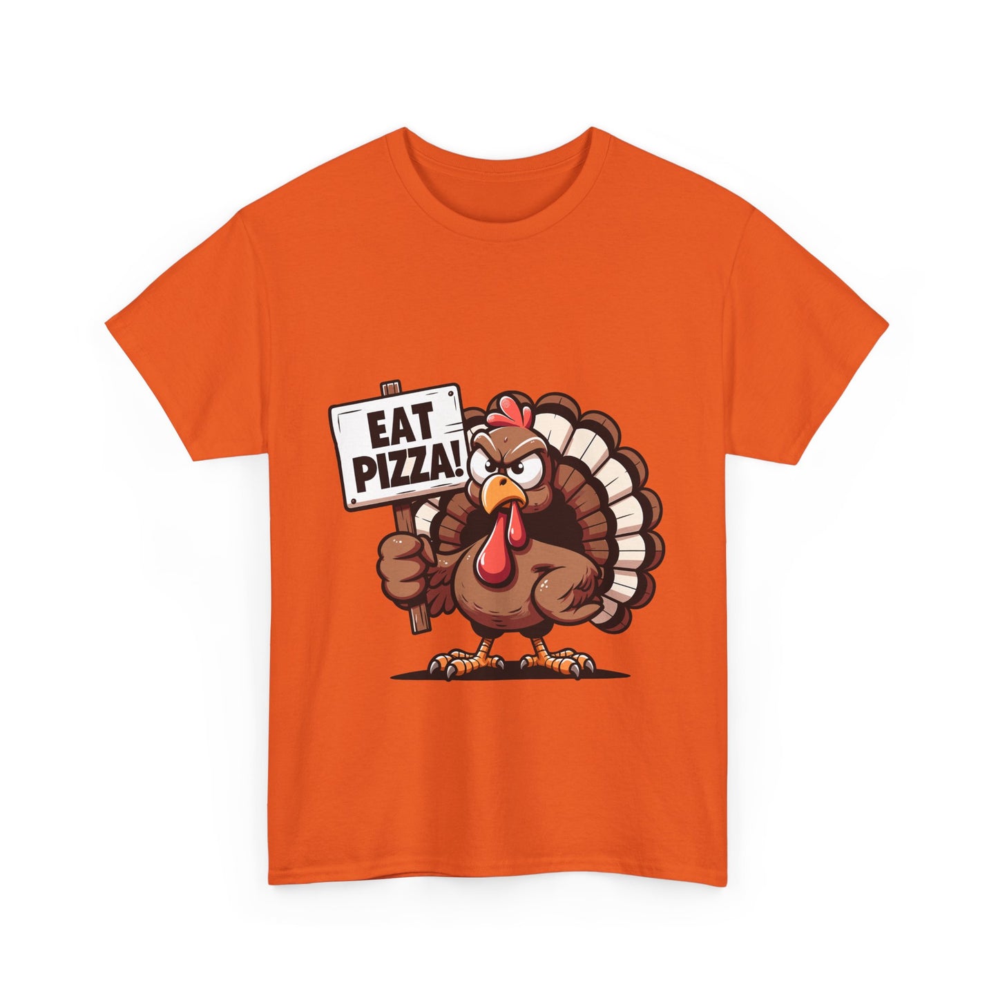 Eat Pizza Turkey T-Shirt - Funny Thanksgiving Anti-Turkey Pizza Lover Tee
