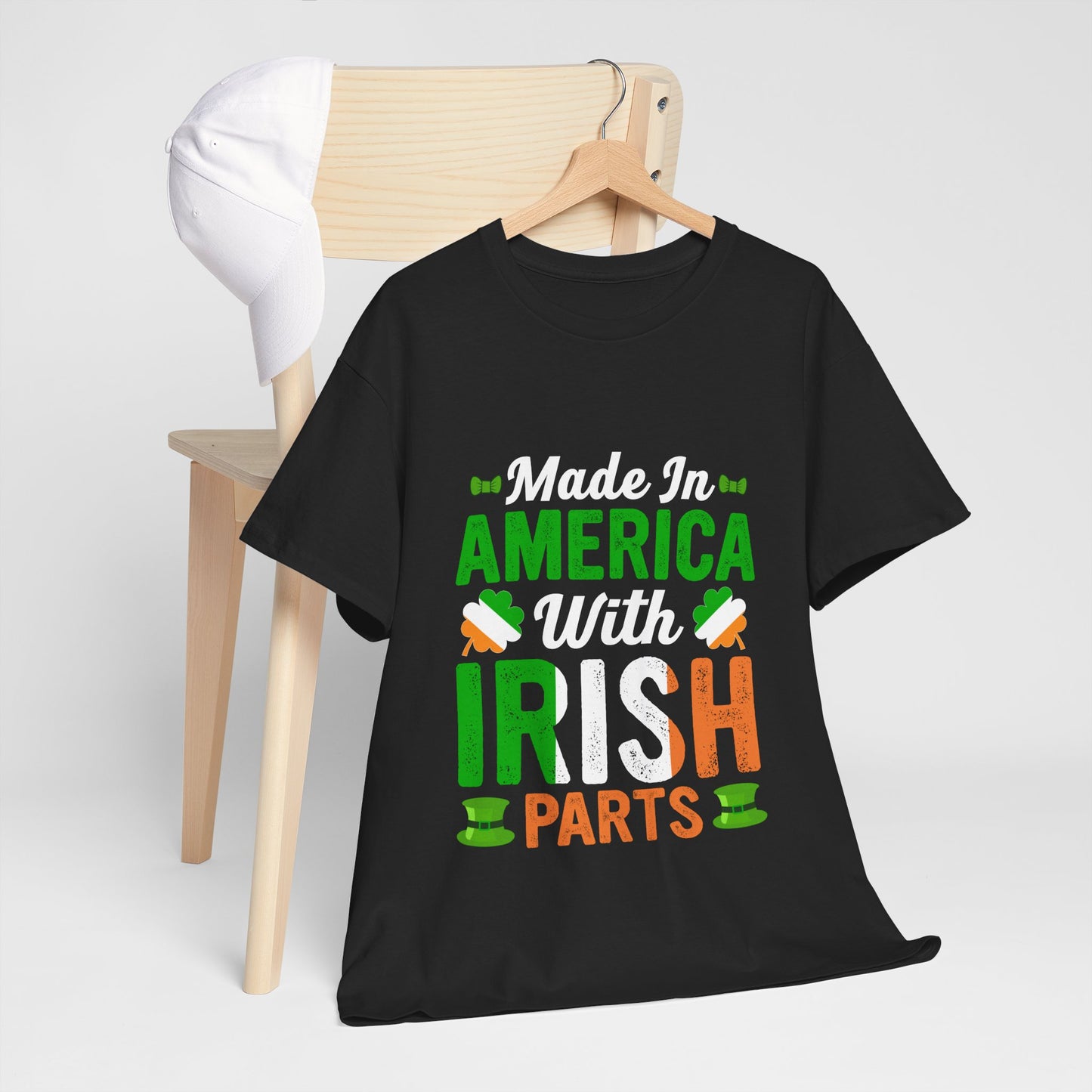 Made in America with Irish Parts Shirt - Irish American Tee