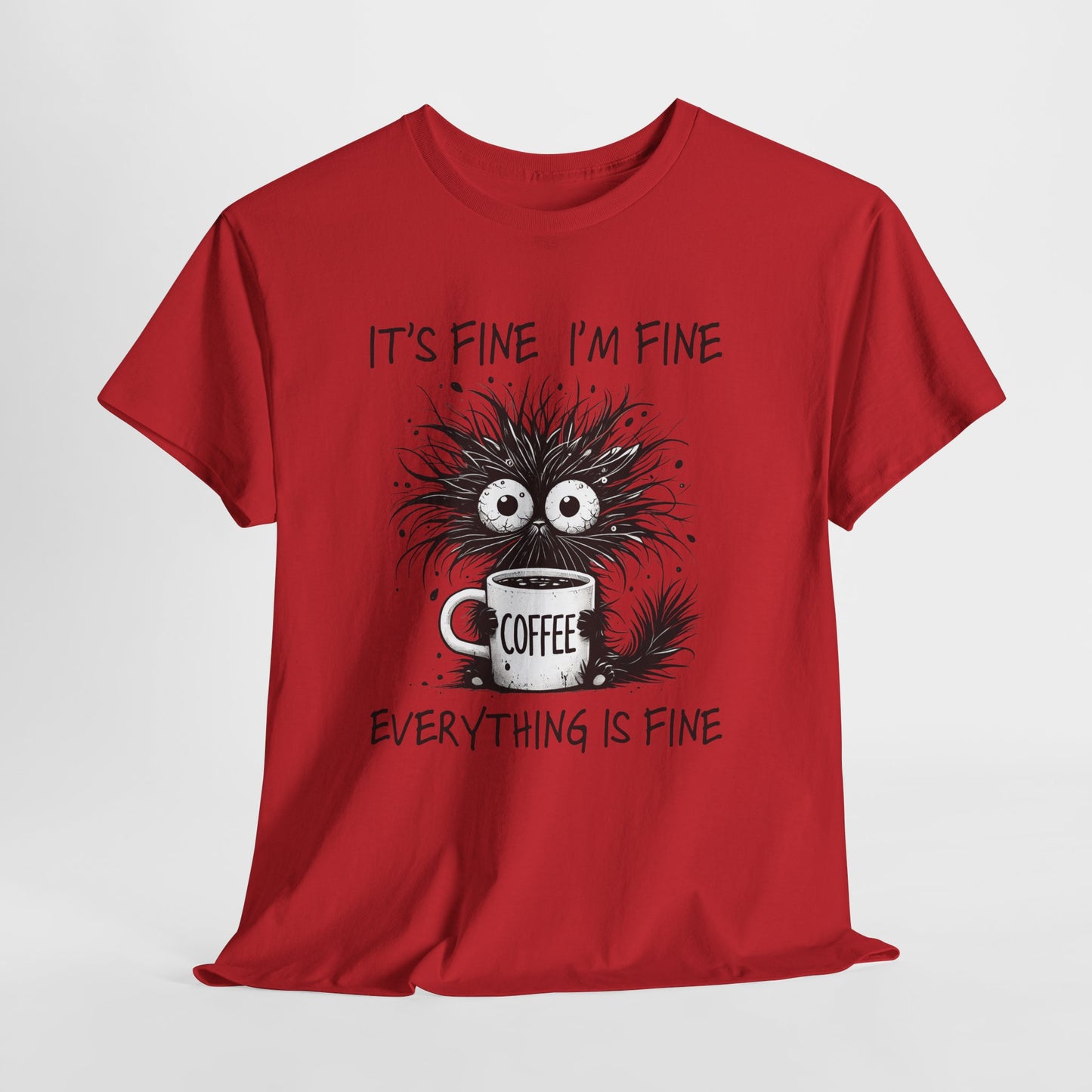 Caffeine Chaos Monster T-Shirt - Funny Coffee Tee