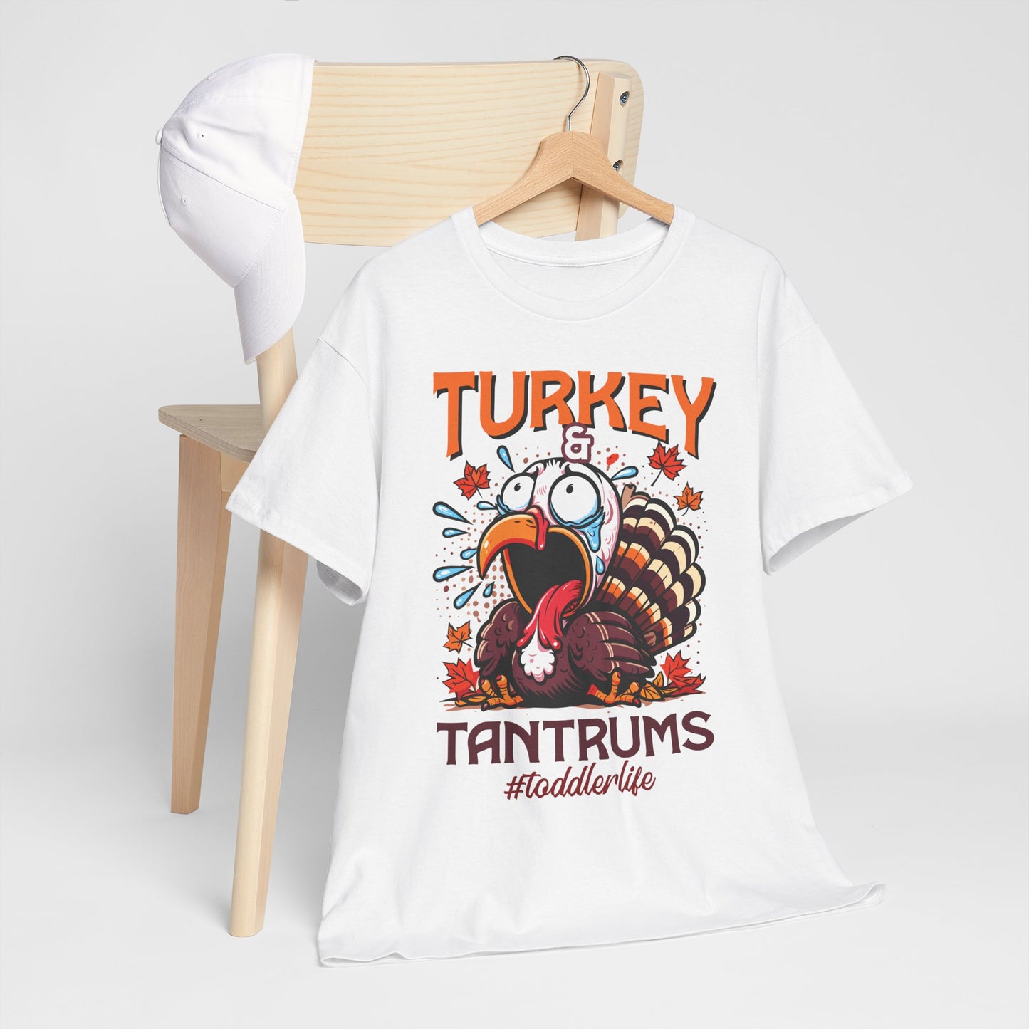 Turkey and Tantrums T-Shirt - Funny Thanksgiving Toddler Life Tee