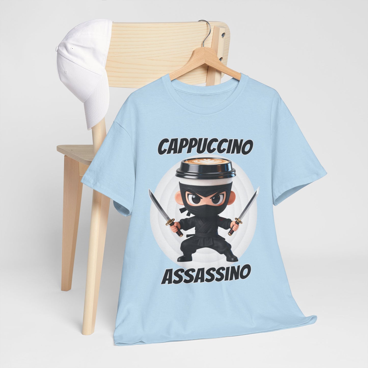 Cappuccino Assassino Shirt – Funny Coffee Ninja Tee for Caffeine Lovers