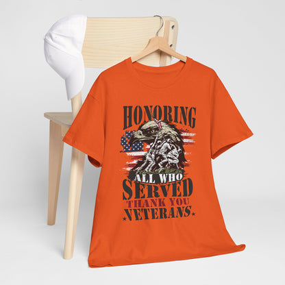 Thank You Veterans T-Shirt - Eagle, Flag & Iwo Jima Tribute Tee