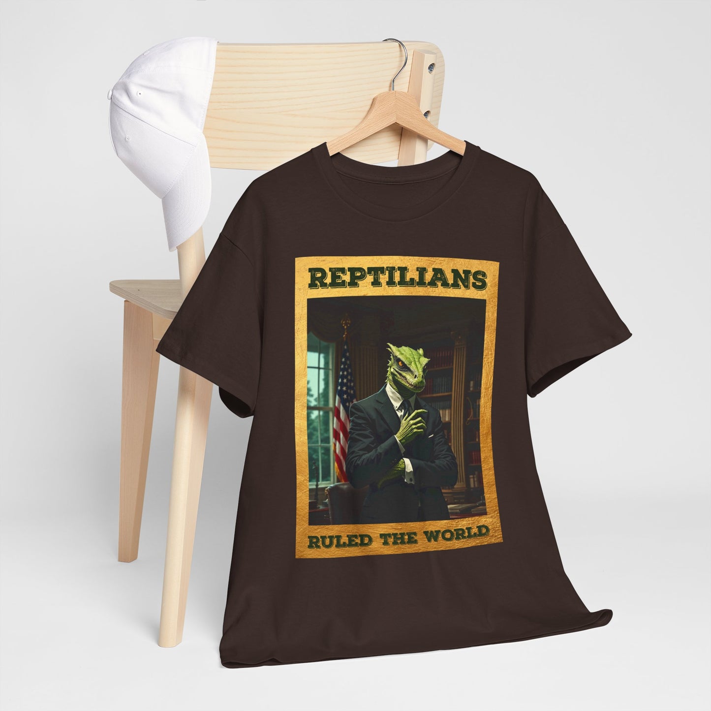 Reptilians Ruled the World Shirt - Reptilian Meme Satire Tee