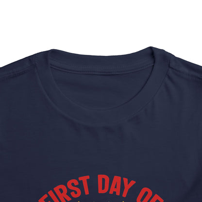 First Day of First Grade Shirt - Funny Toddler Back to School Tee, Pray for My Teacher T-Shirt, 1st Grade Humor Gift