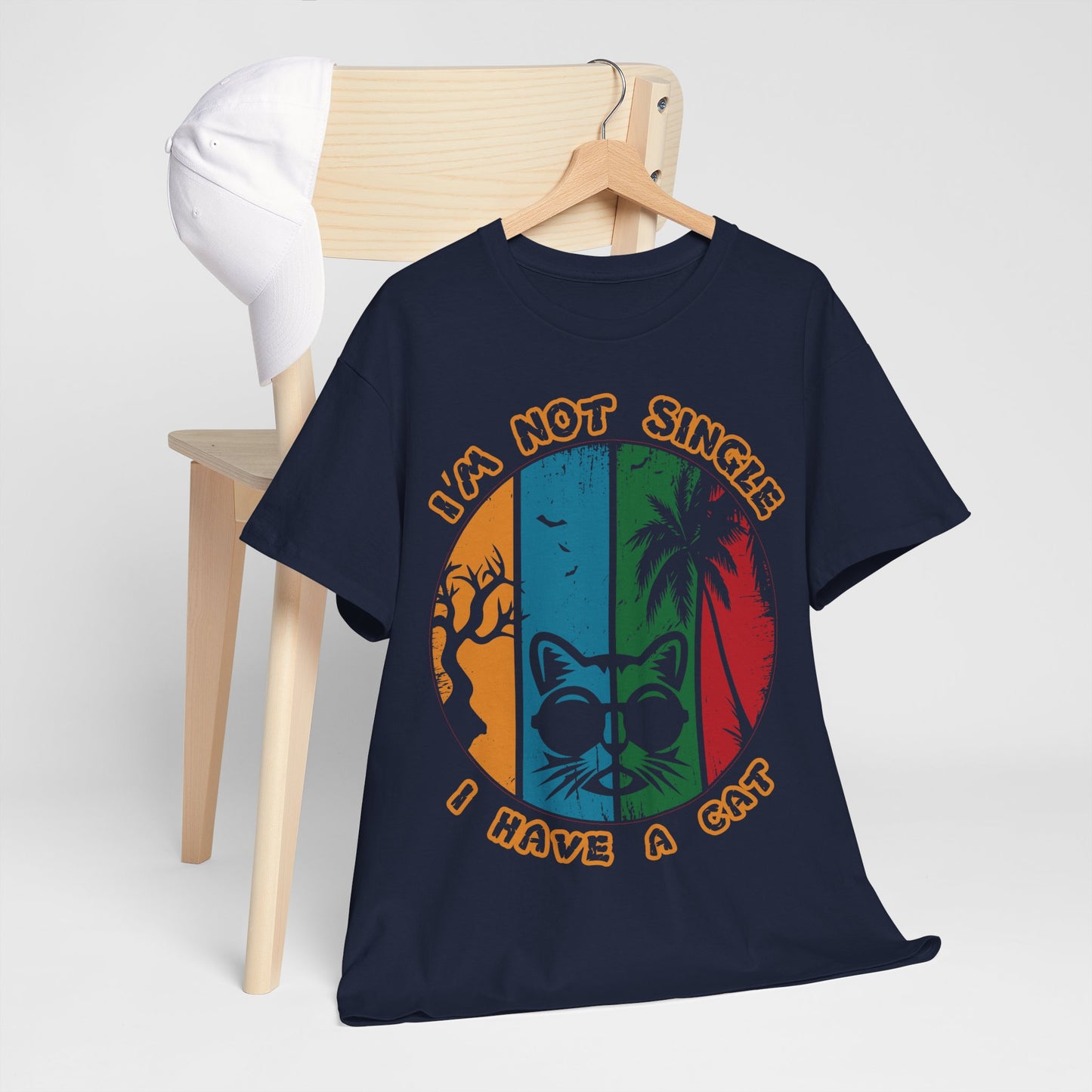 I’m Not Single I Have a Cat Shirt - Retro Funny Cat Tee