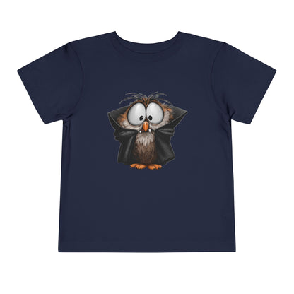 Vampire Owl Kids T-Shirt - Cute Big Eyes Toddler Halloween Tee