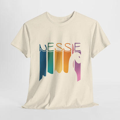 Nessie T-Shirt - Loch Ness Monster Retro Rainbow Tee