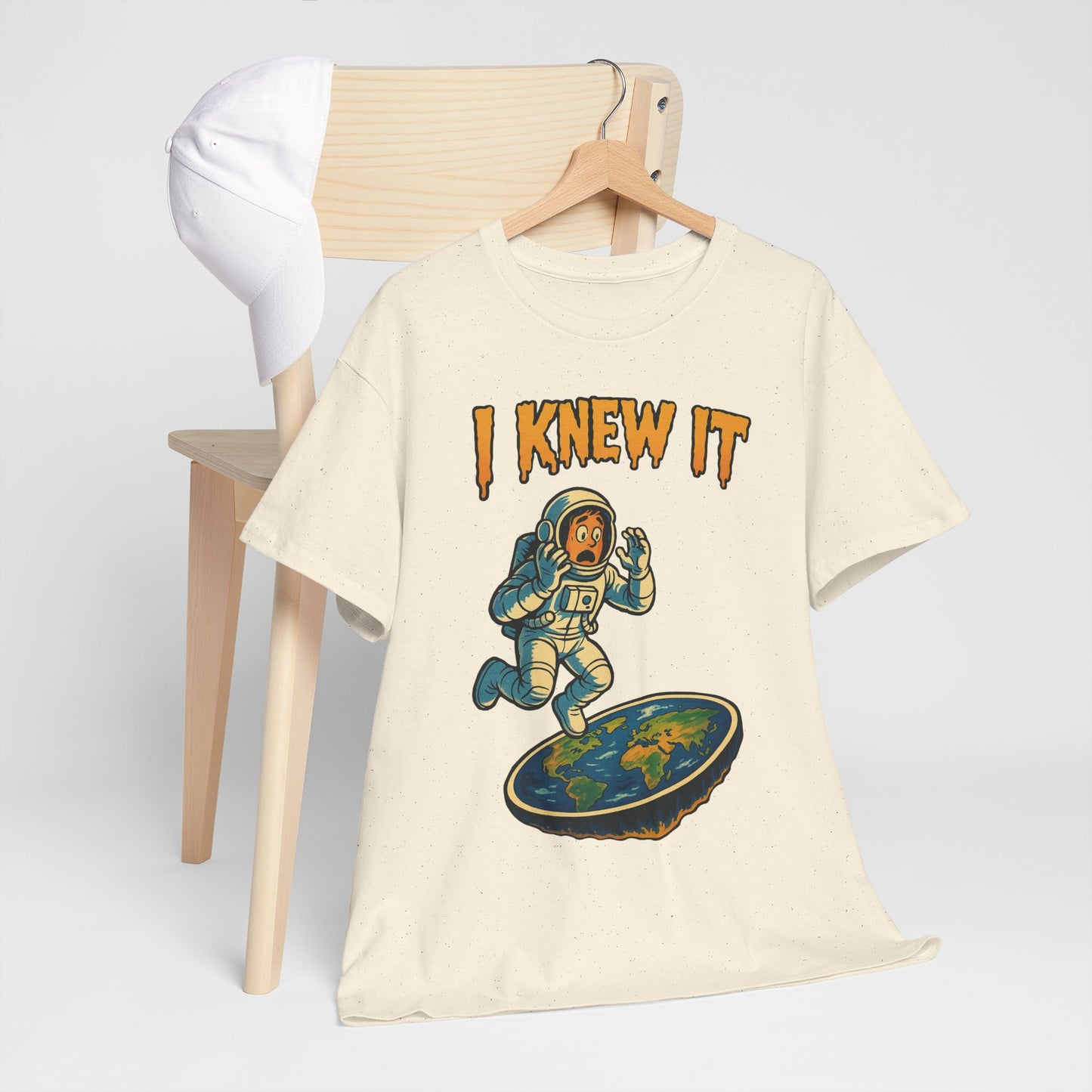 I Knew It Flat Earth Shirt - Funny Astronaut Meme Tee