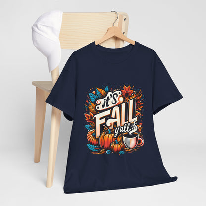 It’s Fall Y’all T-Shirt - Pumpkin Spice Autumn Coffee Lover Tee