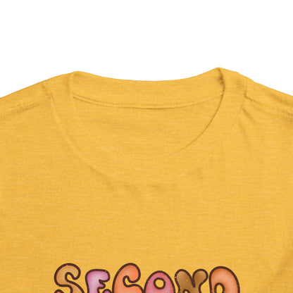 Second Grade Bubble Letters T-Shirt | Cute Retro Kawaii Back to School Kids Tee