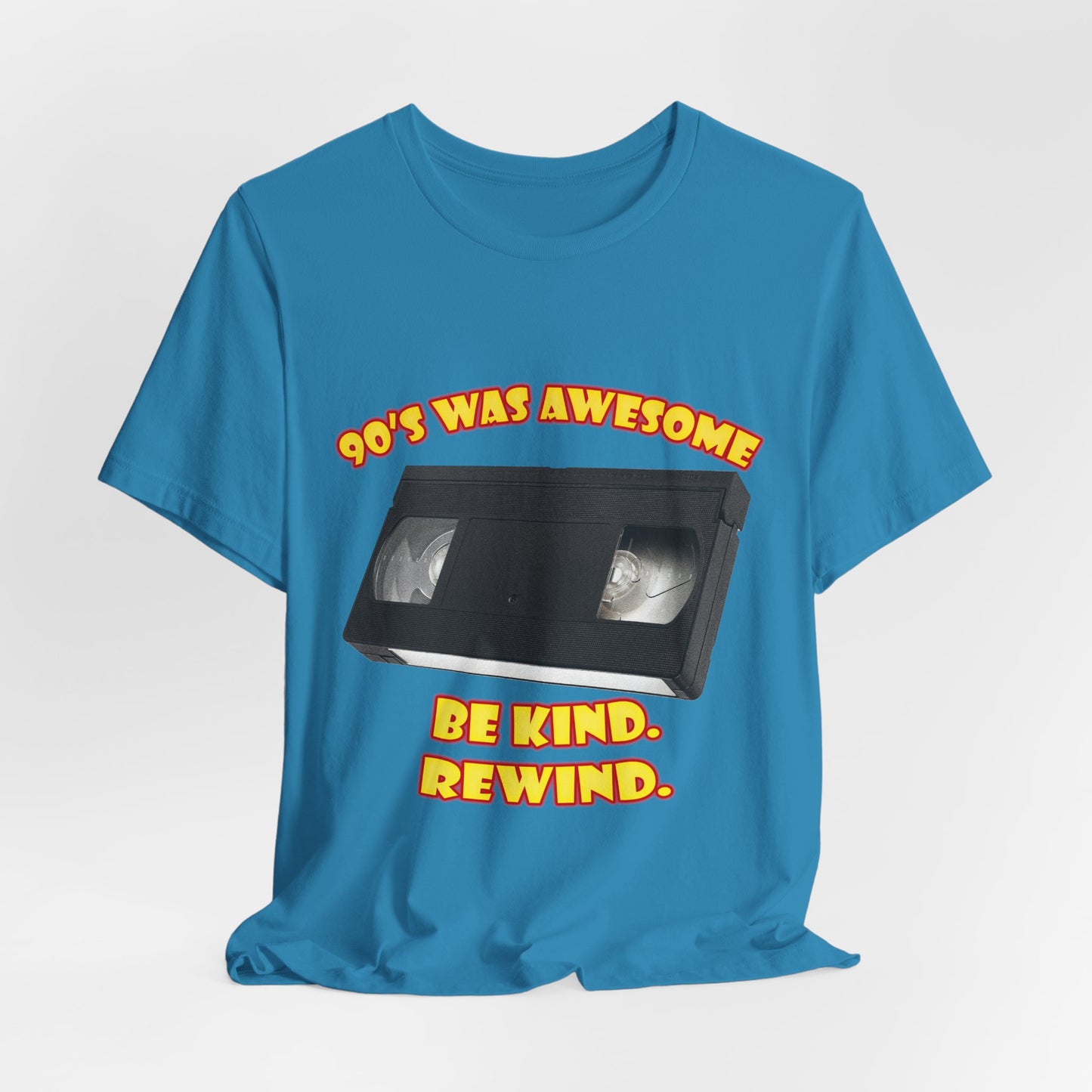 Be Kind Rewind T-Shirt - Retro VHS 90s Tee