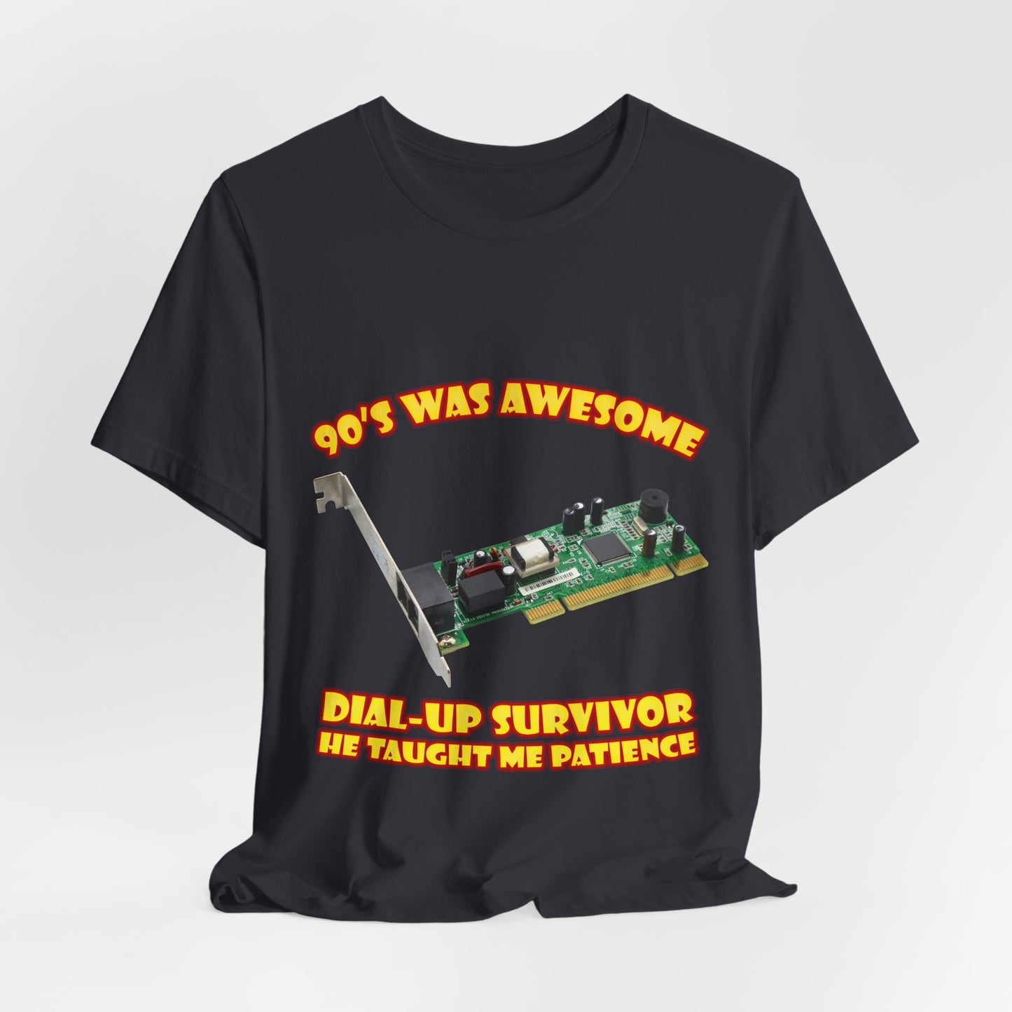 Koszulka Dial-Up Survivor - Nauczył mnie cierpliwości Modem