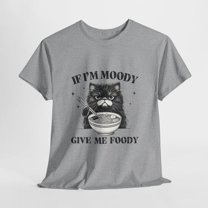 Grumpy Ramen Cat T-Shirt - Moody Kitty Noodles Tee