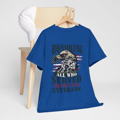 Thank You Veterans T-Shirt - Eagle, Flag & Iwo Jima Tribute Tee