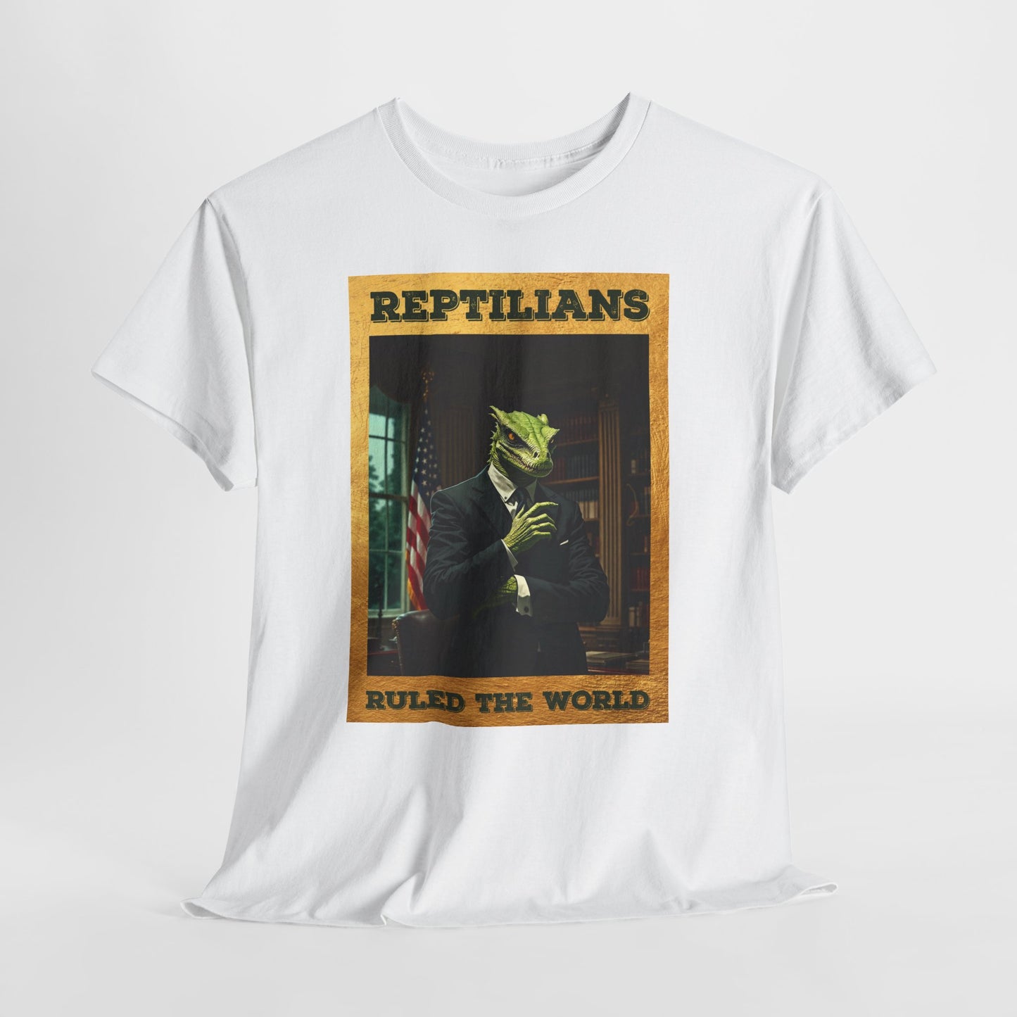Reptilians Ruled the World Shirt - Reptilian Meme Satire Tee