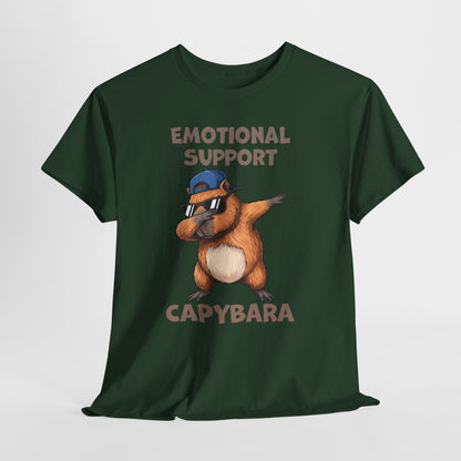 Emotional Support Capybara Shirt – Funny Dabbing Meme Animal Tee