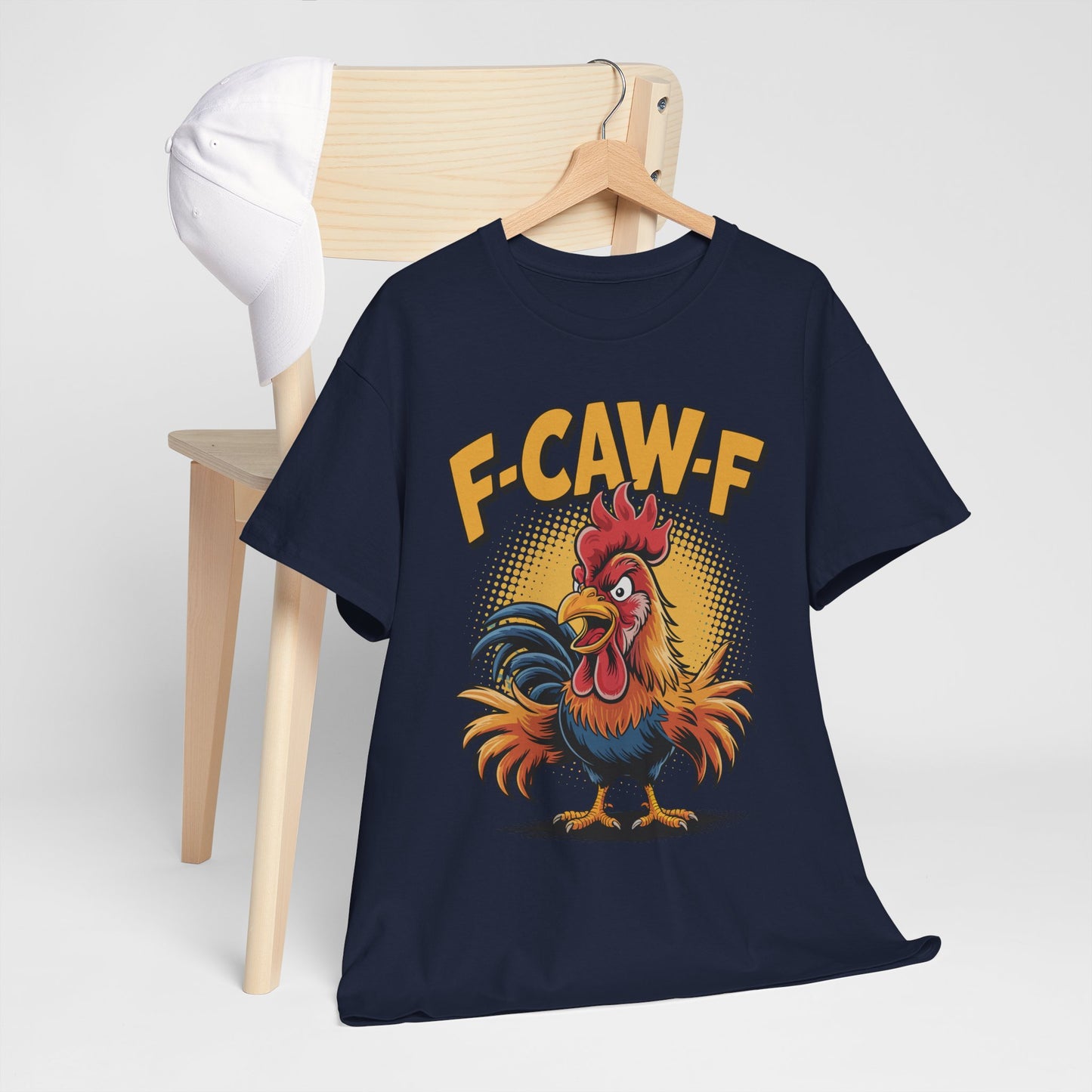 Rooster F-CAW-F Shirt - Funny Chicken Farm Pun Tee