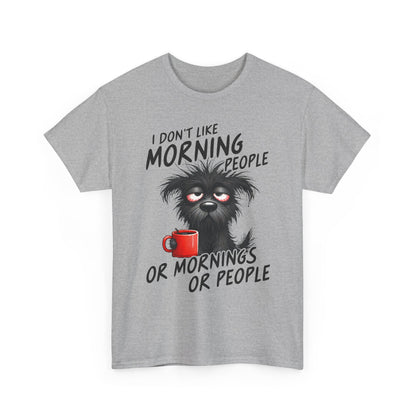 Grumpy Morning Dog T-Shirt - Funny Coffee Tee