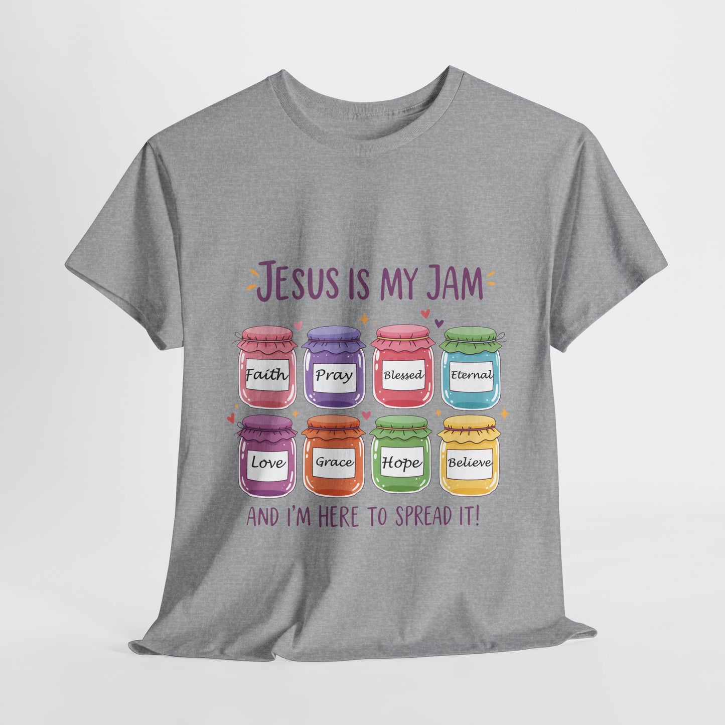Jesus Is My Jam Shirt - Cute Christian Pun T-Shirt, Faith and Love Graphic Tee, Religious Humor Gift for Women & Men