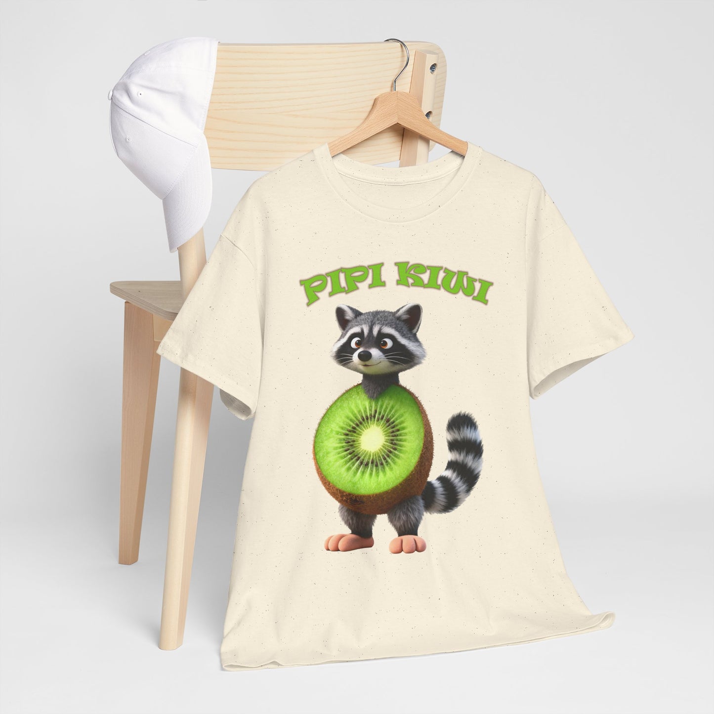Pipi Kiwi Shirt – Funny Raccoon Fruit Mashup Tee
