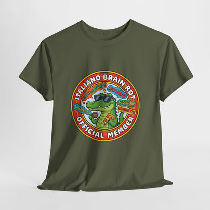 Italiano Brain Rot Shirt – Bombardino Crocodile Meme Tee, Absurd Humour T-Shirt