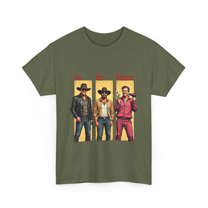 The Bad, The Good, The Handsome - Funny Western Parody T-Shirt
