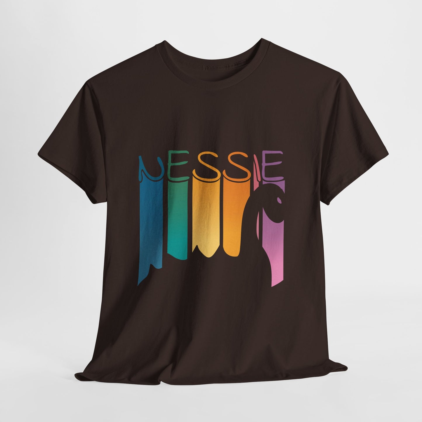 Nessie T-Shirt - Loch Ness Monster Retro Rainbow Tee