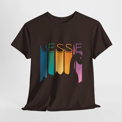 Nessie T-Shirt - Loch Ness Monster Retro Rainbow Tee