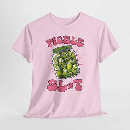 Pickle Lover Funny Shirt - Spicy Pickle Jar Graphic Tee for Women, Sarcastic Adult Humor Gift, Foodie Party T-Shirt