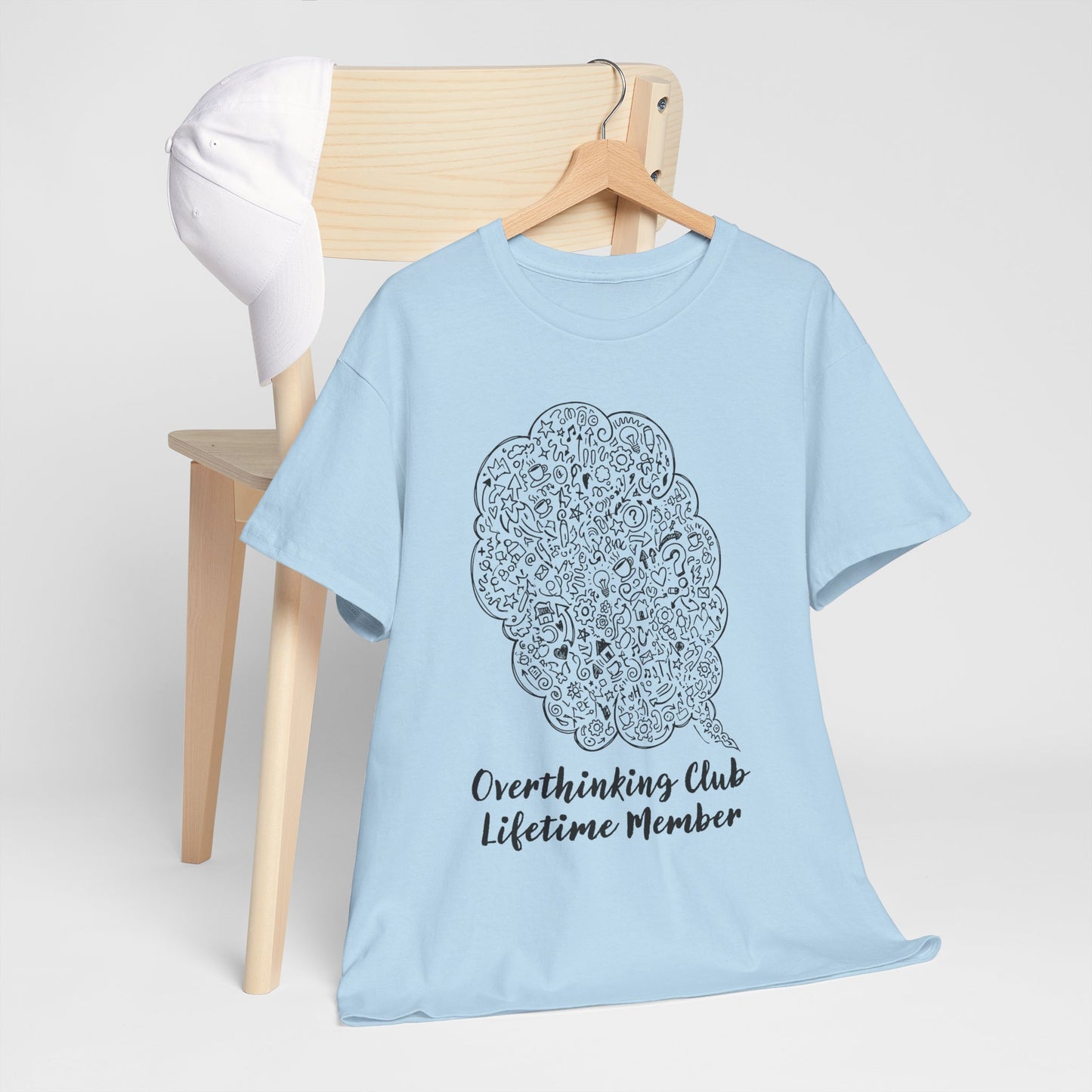 Overthinking Club Shirt – Lifetime Member Funny Mental Health Tee