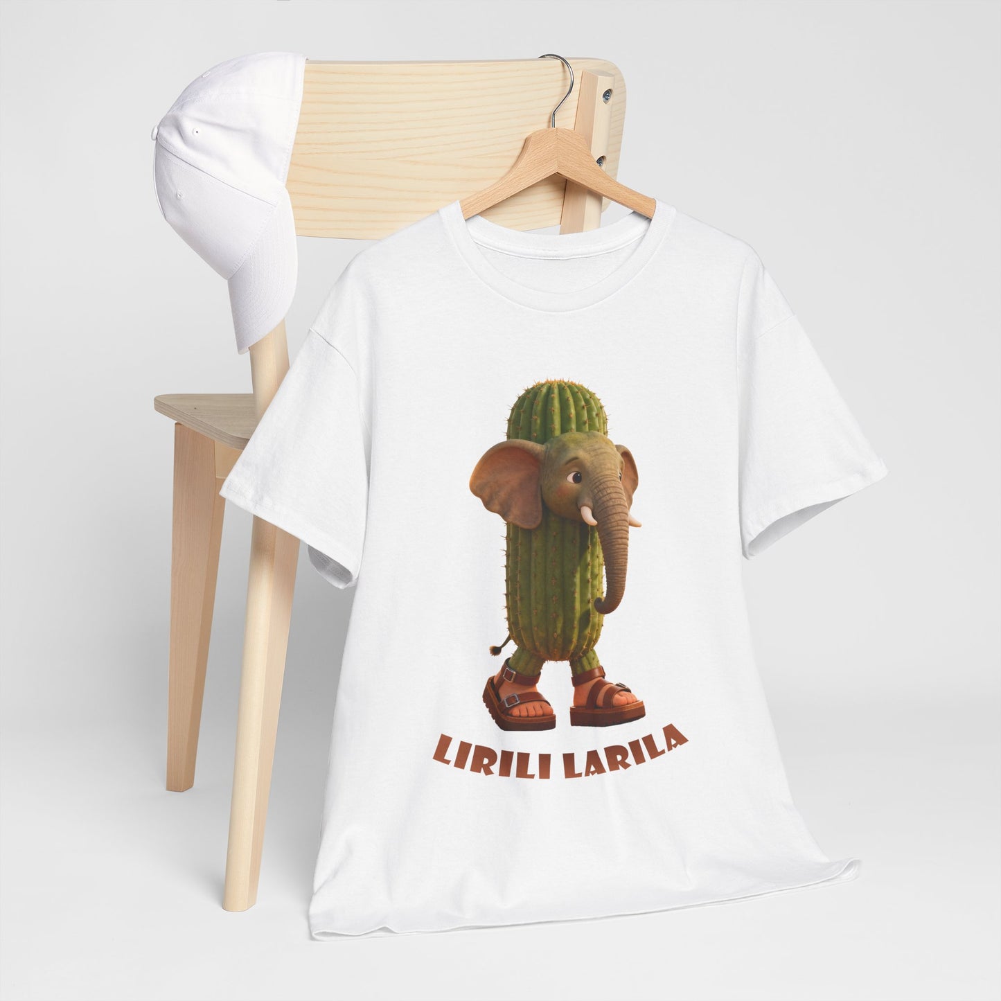 Lirili Larila Shirt – Funny Elephant Cactus Hybrid Tee