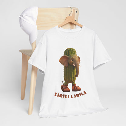 Lirili Larila Shirt – Funny Elephant Cactus Hybrid Tee