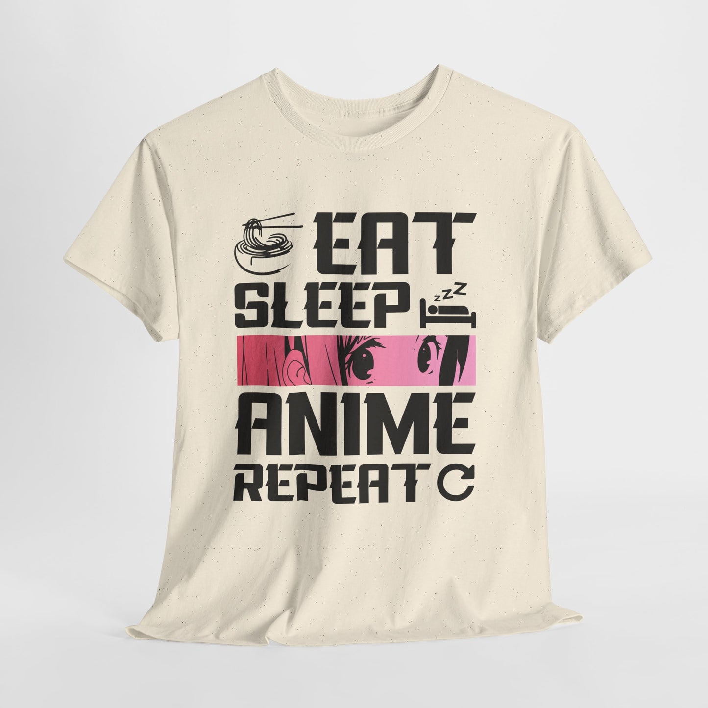 Eat Sleep Anime Repeat Shirt - Otaku Routine Tee