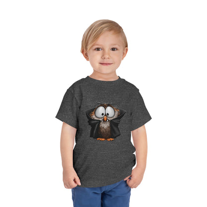Vampire Owl Kids T-Shirt - Cute Big Eyes Toddler Halloween Tee