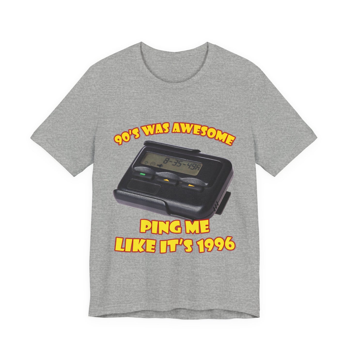 Ping Me Like It's 1996 T-Shirt - Retro Pager Tee