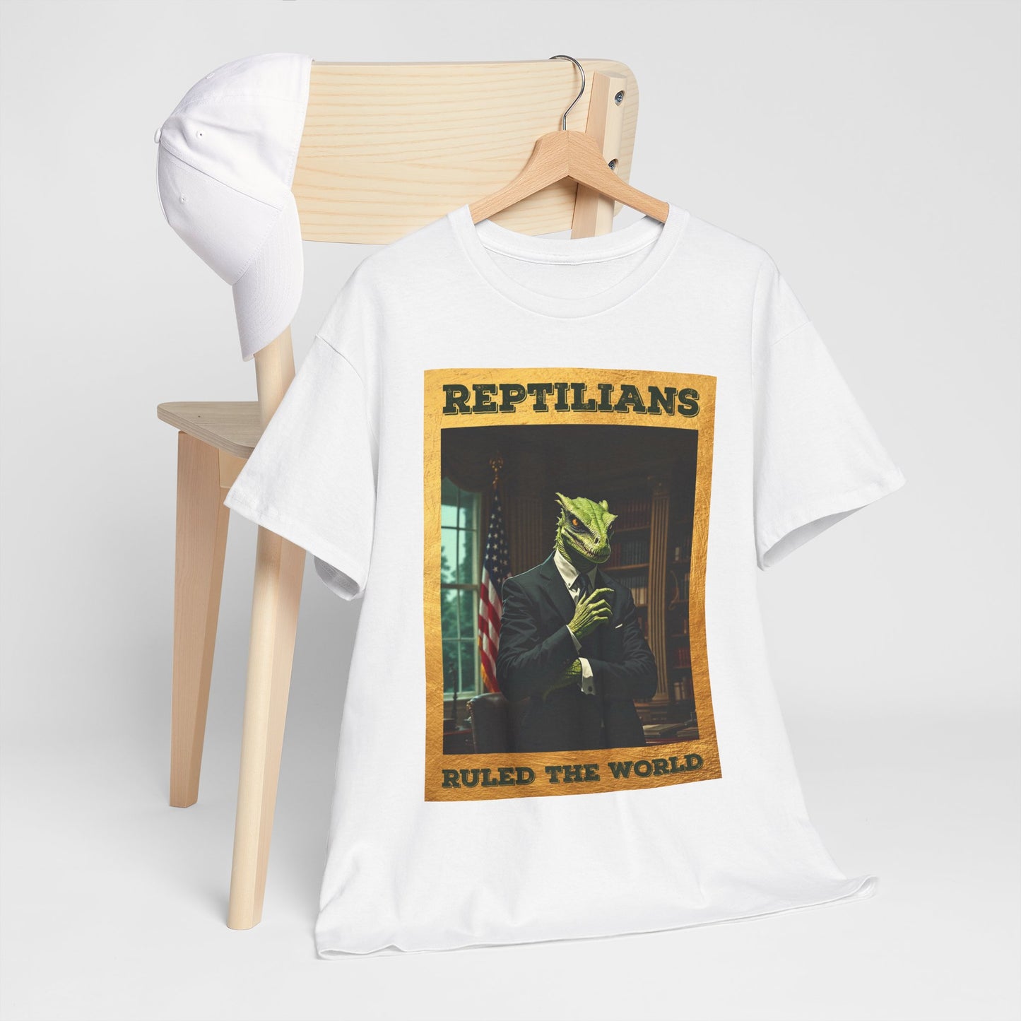 Reptilians Ruled the World Shirt - Reptilian Meme Satire Tee
