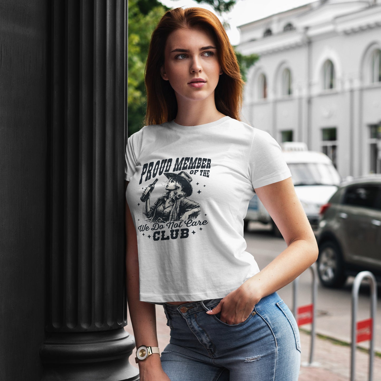 We Do Not Care Club T-Shirt - Western Cowgirl Whiskey
