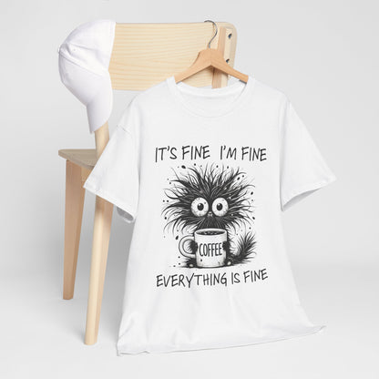 Caffeine Chaos Monster T-Shirt - Funny Coffee Tee