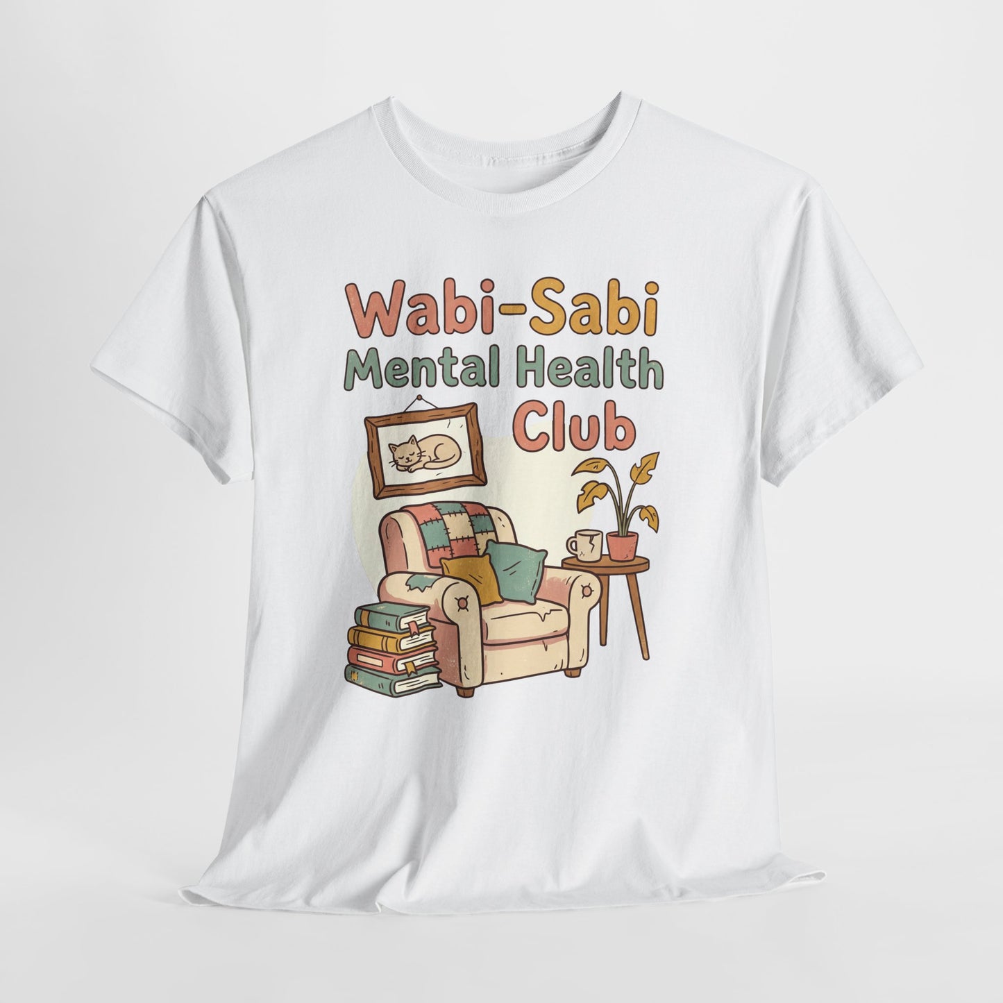 Wabi-Sabi Mental Health Club Shirt – Cozy Self-Care Aesthetic Tee
