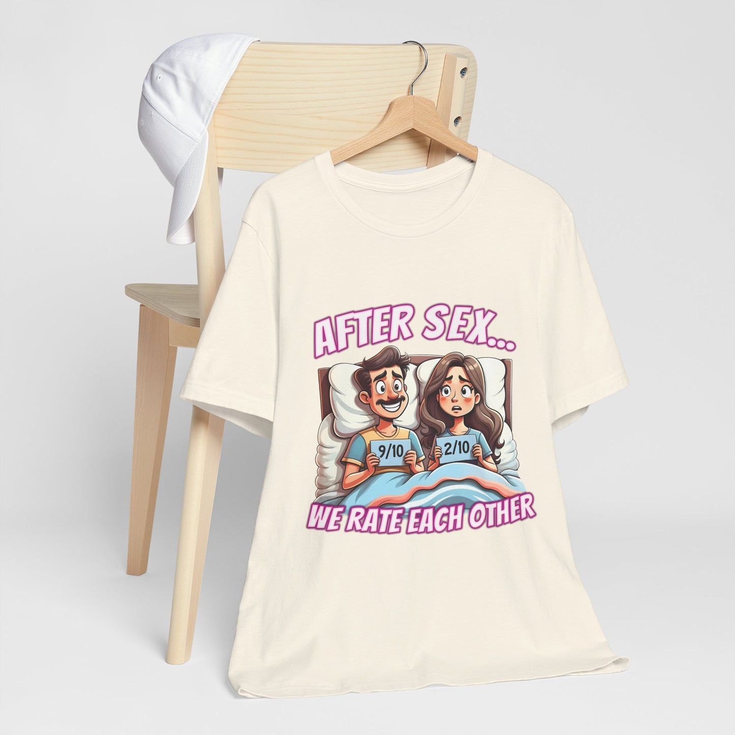 After Sex We Rate Each Other Shirt - Funny Relationship Cartoon Tee - Awkward Dating Humor T-Shirt