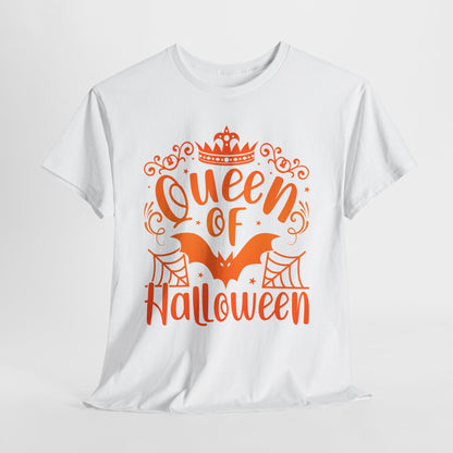 Queen of Halloween T-Shirt - Gothic Spider Web Crown Tee