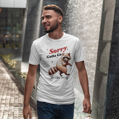 Sorry Raccoon T-Shirt - Cute Awkward Apology Tee