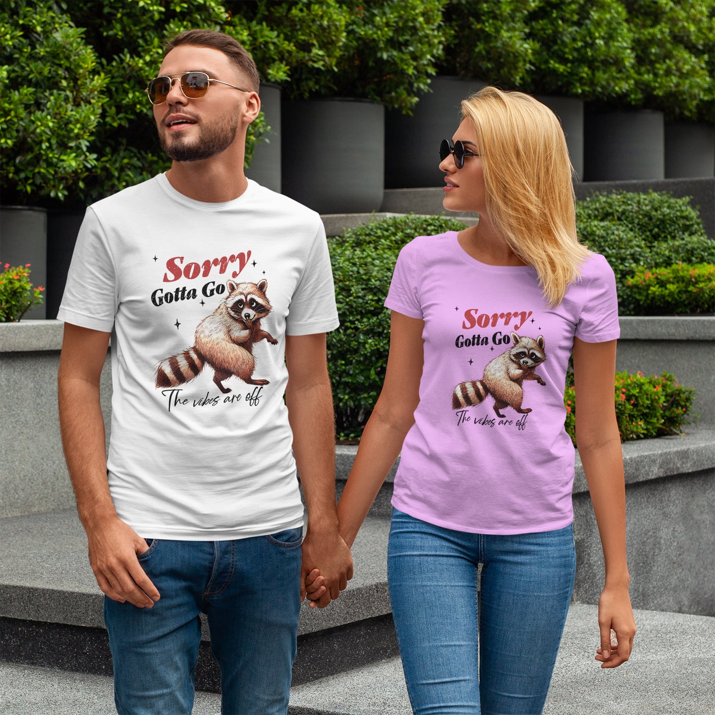 Sorry Raccoon T-Shirt - Cute Awkward Apology Tee