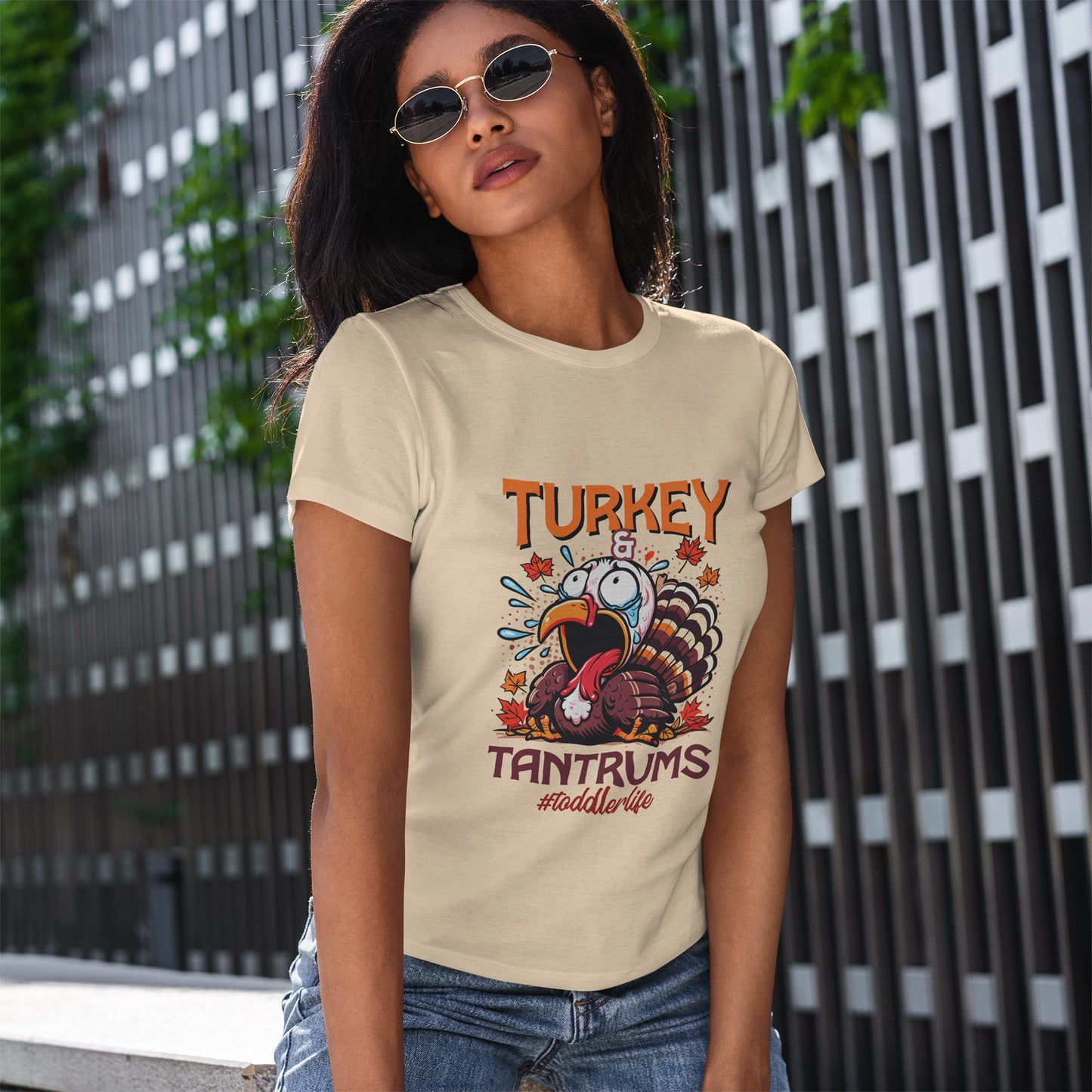 Turkey and Tantrums T-Shirt - Funny Thanksgiving Toddler Life Tee