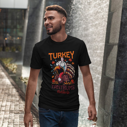 Turkey and Tantrums T-Shirt - Funny Thanksgiving Toddler Life Tee