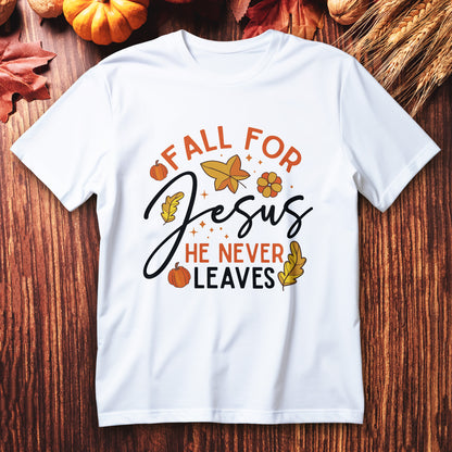 fall for jesus t-shirt, christian thanksgiving autumn pumpkin tee