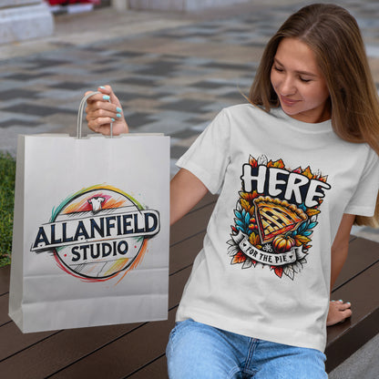 Here for the Pie T-Shirt - Funny Thanksgiving Dessert Tee