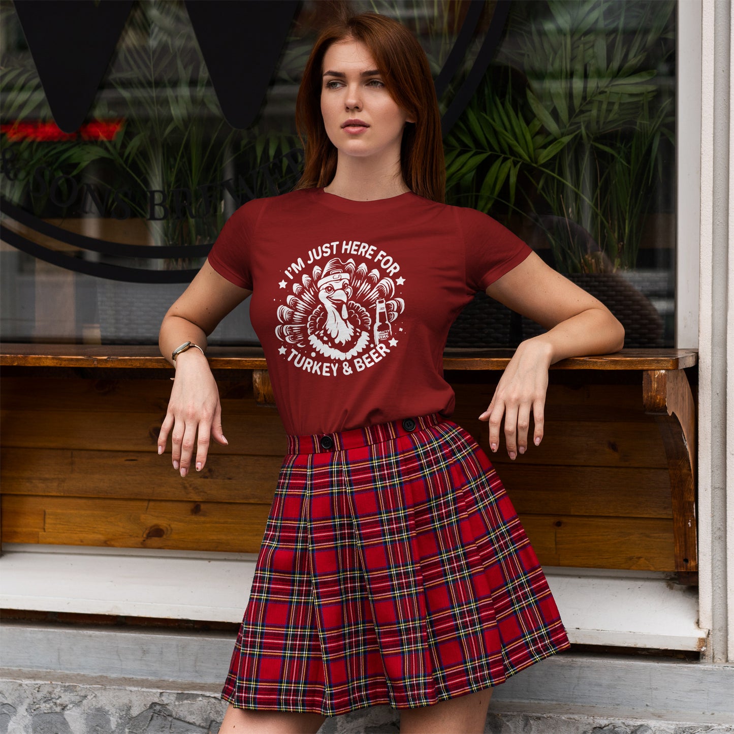 Turkey and Beer T-Shirt - Funny Thanksgiving Drinking Tee