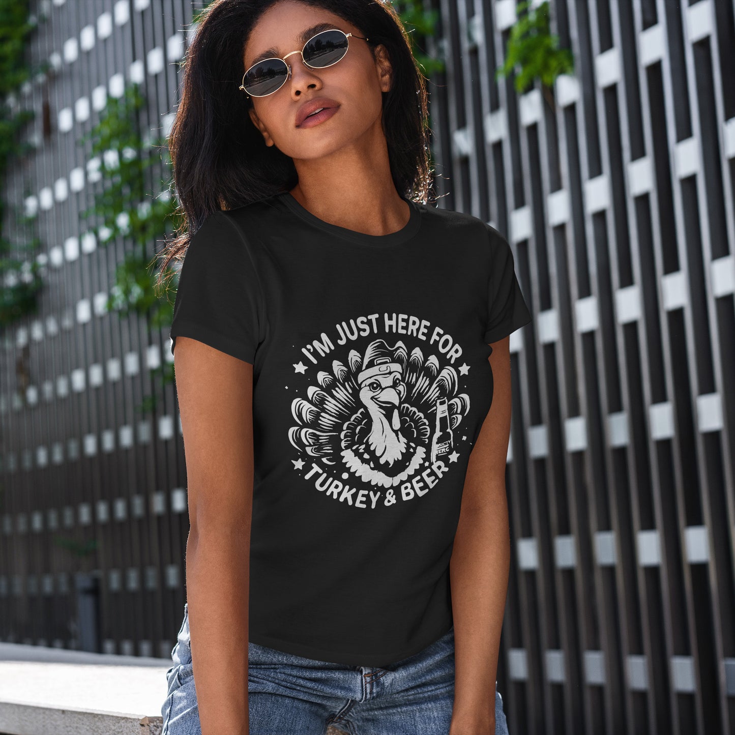 Turkey and Beer T-Shirt - Funny Thanksgiving Drinking Tee